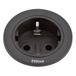 Multipresa mobile Evoline 159280000900 ONE 1P 10/16A Nero