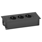 Evoline - Multipresa mobile Evoline 159610019500 FRAMEDOCK ad incasso Nero