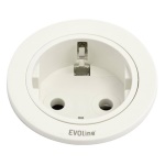 Multipresa mobile Evoline 159280004300 ONE 1P 10/16A Bianco