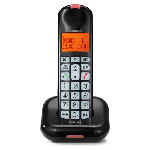 Brondi BRAVO MOON CORDLESS SENIOR TASTI GRANDI ECO DECT IDENT.CHIAM