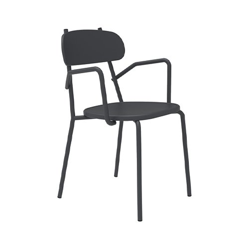 Sedia con braccioli Vermobil FO300 AG FOX Grigio antico