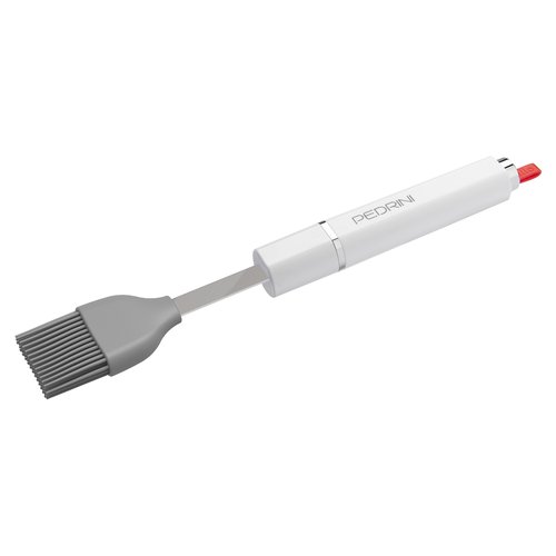 Pennello cucina Pedrini 0782 LILLO STILE silicone Bianco e Grigio