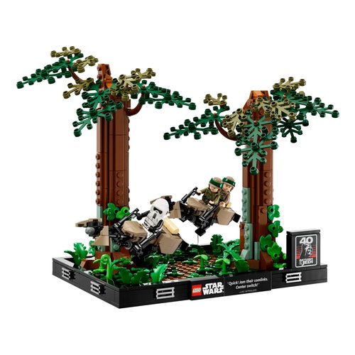 Diorama Inseguimento con lo speeder su Endor LEGO 75353 STAR WARS