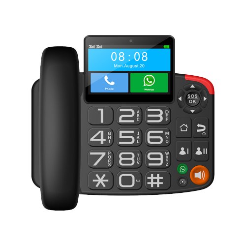 Telefono fisso Maxcom Comfort Mm42D Black