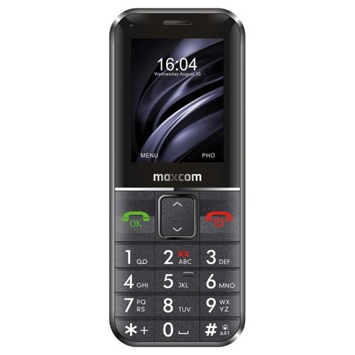 Cellulare Maxcom COMFORT Mm735 + Sos Band Black e Grey