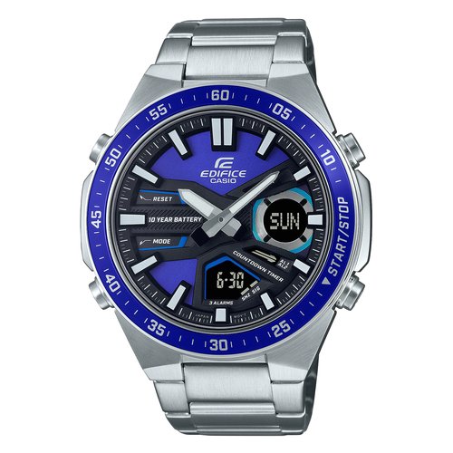 Orologio Casio EFV C110D 2AVEF EDIFICE Silver e Blue