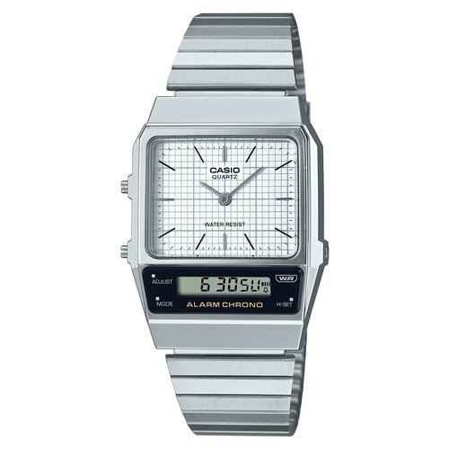 Orologio Casio AQ 800E 7AEF VINTAGE Edgy Silver