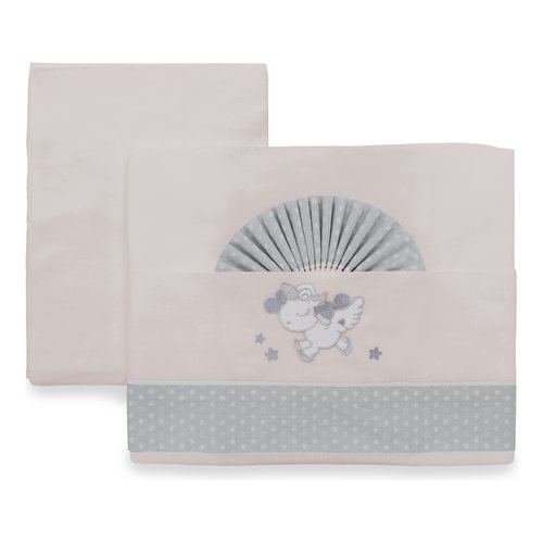 Set lenzuola lettino Italbaby 015 2010 0508 UNICORN Completo Grey