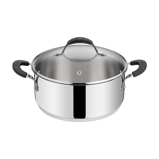 Casseruola Lagostina 012896032426 TEMPRA semi fonda con coperchio Crom