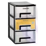 Stanley - Porta minuteria Stanley STST40711-1 ESSENTIAL medium 3 cassetti Nero, 