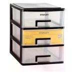 Stanley - Porta minuteria Stanley STST40710-1 ESSENTIAL small 3 cassetti Nero, G