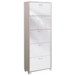 Scarpiera Sarmog A765OLBL QUADRANTE 30 Paia Olmo chiaro e Bianco lucid