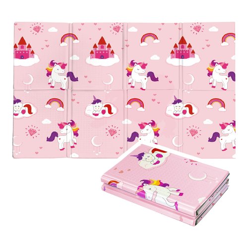 Tappeto gioco Mandelli 705000246 MADMAT Pieghevole Unicorno Rosa