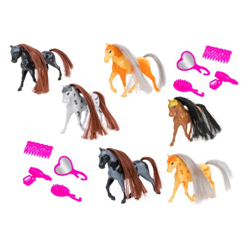 Animali giocattolo Globo 41420 W’TOY Set Cavalli con accessori Assorti