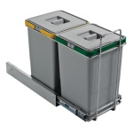 Pattumiera incasso Elletipi PF01 34A2 ECOFIL Grigio