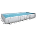 Bestway - Piscina Bestway 56623 5 POWER STEEL rettangolare accessoriata Grigio c