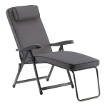 Sedia sdraio con poggiapiedi Metal F.A.R. PAR59N PARADISO Grigio scuro