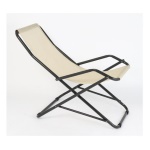 Metal F.A.R. - Sedia a dondolo Metal F.A.R. 190TEX Ecrù