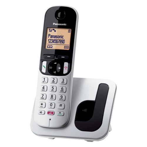 Cordless Panasonic KX TGC250JTB Dect Silver e White