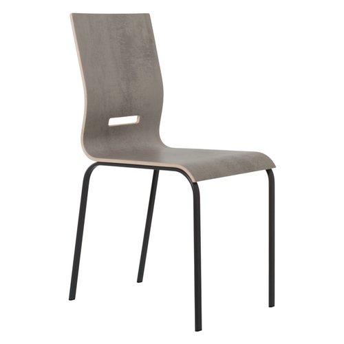 Sedia Pointhouse 52OND001 0P8VXXXX ONDA Grigio piombo opaco e Cemento