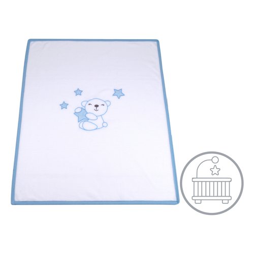 Coperta lettino Baby Idea PILLAZ Azzurro