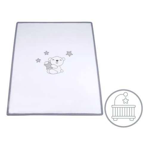 Coperta lettino Baby Idea PILLGR Grigio