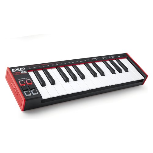 Tastiera controller Akai 1070010039 LPK 25 Mkii Black e Red
