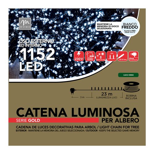 Filo luci Natale Mercury 87655 CHRISTMAS Verde
