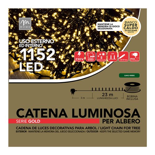 Filo luci Natale Mercury 68986 CHRISTMAS Verde