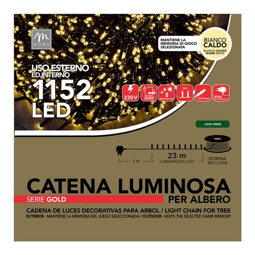 Filo luci Natale Mercury 87648 CHRISTMAS Verde