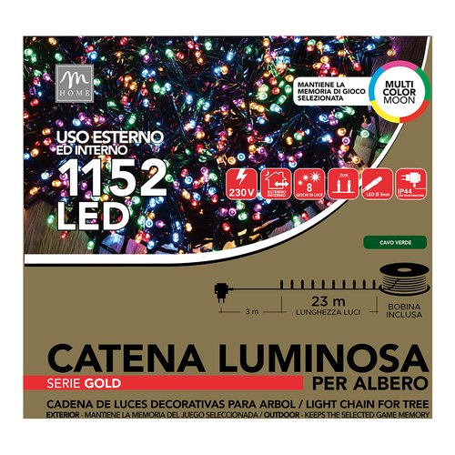 Filo luci Natale Mercury 51660 CHRISTMAS Verde