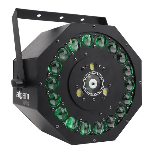 Effetti luce disc jockey Algam Lighting 18700202 SUNFLOWER 3In1 Black