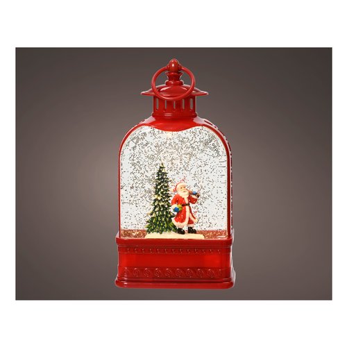 Lanterna con Acqua e Led Kaemingk 488747 Rosso