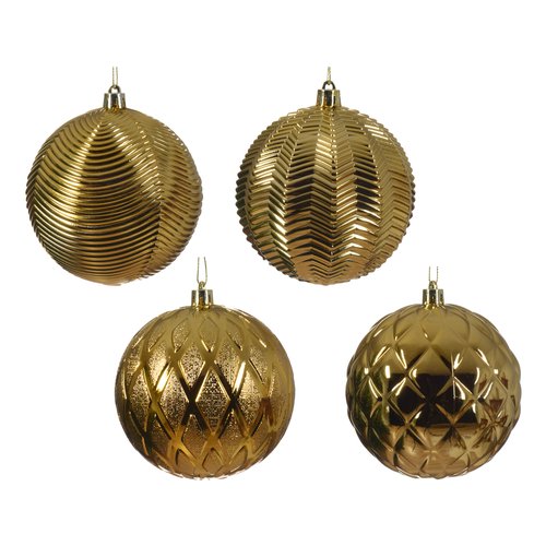 Pallina albero Kaemingk 024401 Light gold Assortito