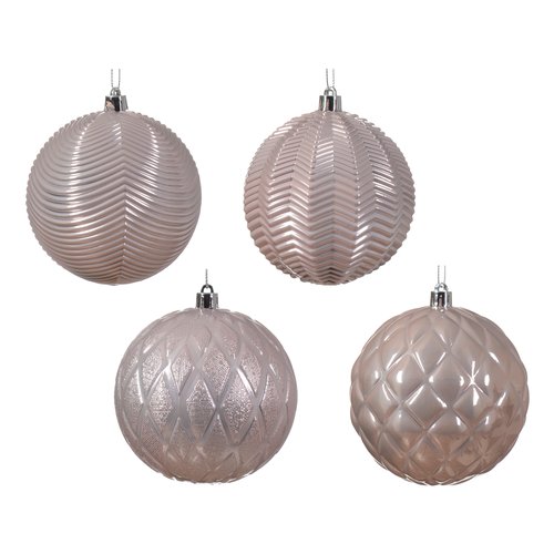 Pallina albero Kaemingk 024403 Blush pink Assortito