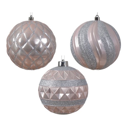 Pallina albero Kaemingk 024513 Blush pink Assortito