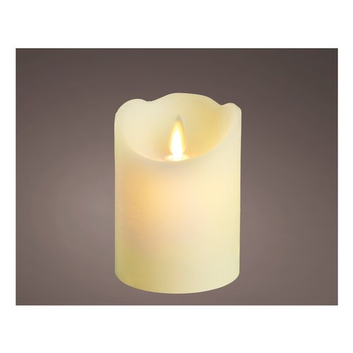 Candela led Kaemingk 480613 LUMINEO Effetto fiamma Cream