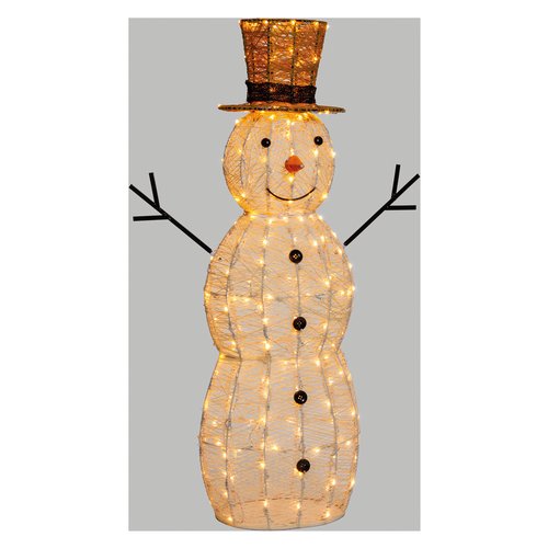 Sagoma luminosa Natale Lotti 63952 Pupazzo di neve Bianco