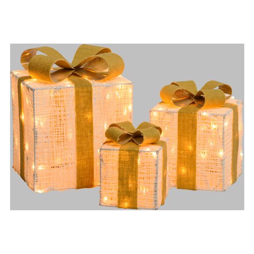 Decorazione luminosa Natale Lotti 68254 XMAS KING Pacchi regalo
