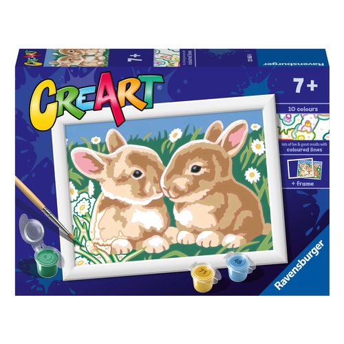 Set per dipingere Teneri Coniglietti Ravensburger 23563 CREART