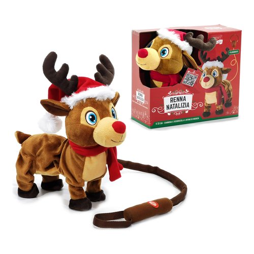 Decorazione Natale General Trade 720457 Renna con movimento e musica