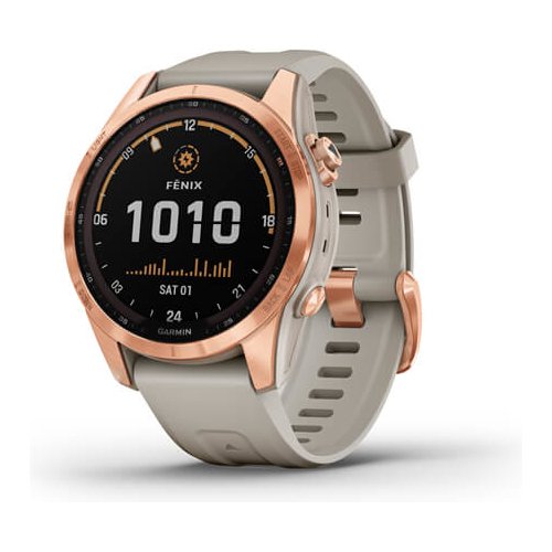 Garmin 7S Solar Edition Smartwatch Garmin 010-02539-11 FENIX 7S Solar Edition Rose Gold e Ligh