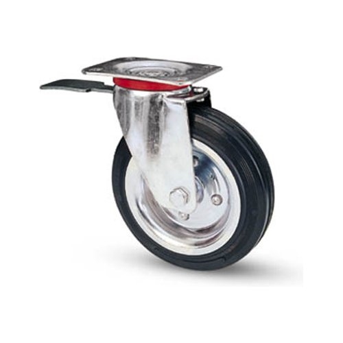 Ruota industriale Avo Valsecchi 04208 80Bis Zincato e Nero