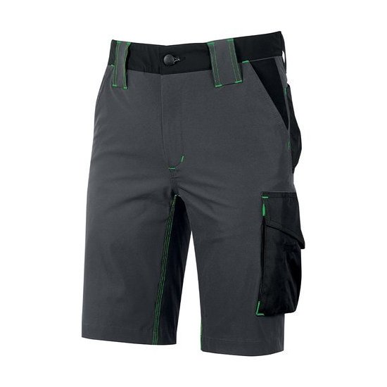Bermuda U Power FU196RL XXL FUTURE Mercury Slim Fit Aspahlt grey green