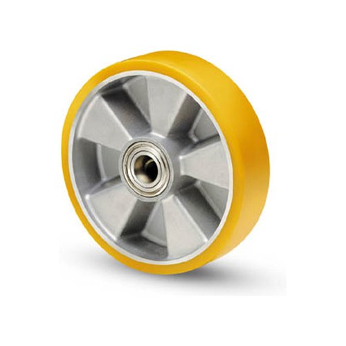 Ruota industriale Avo Valsecchi 06036 Vulkolan 18A Silver e Giallo
