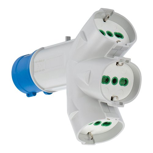 Adattatore Fanton 73095 con spina Cee 220V Blu e Bianco
