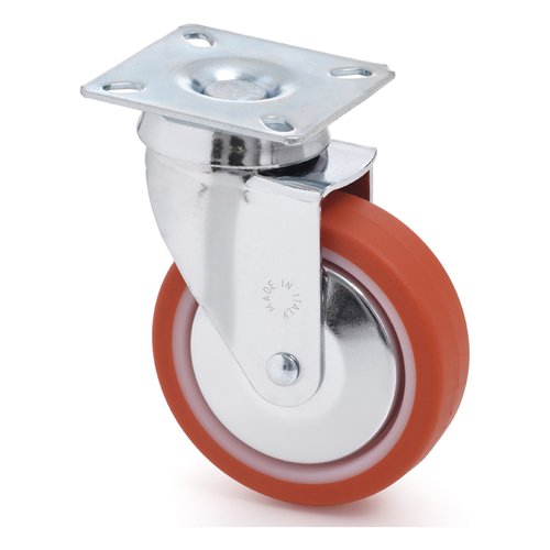 Ruota mobile Avo Valsecchi 17310 500 Cromo e Arancio