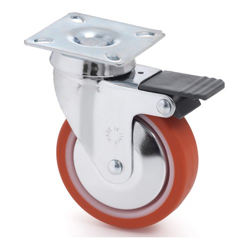 Ruota mobile Avo Valsecchi 17311 500Bis Cromo e Arancio