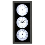 Orologio da parete Lowell JA7071NB JUSTAMINUTE Con Termometro e Igrome
