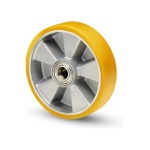 Ruota industriale Avo Valsecchi 06039 VULKOLAN 18A Silver e Giallo